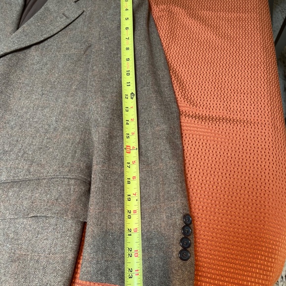 Brooks Brothers Men's Mens Brown Wool/Cashmere Blazer Jacket 38R Three 3 Buttons - Picture 15 of 16